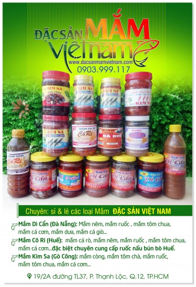 Đặc sản mắm Việt Nam